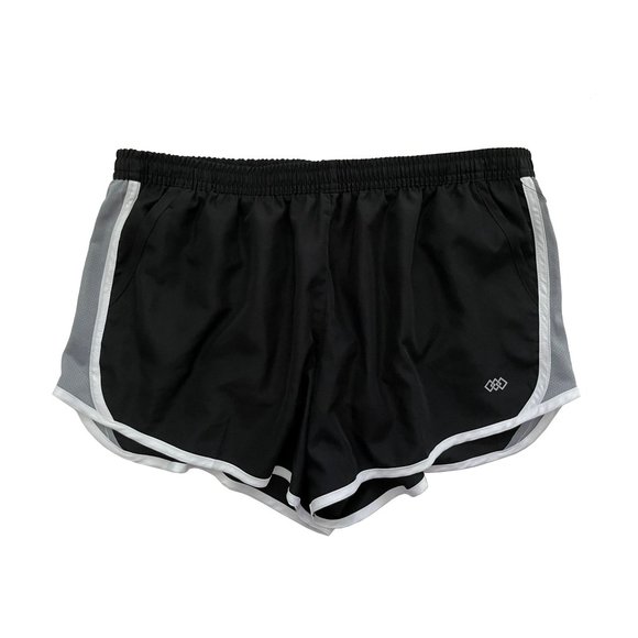 Leg3end Pants - Black & White Run Shorts Size L